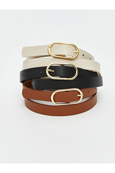 LC Waikiki حزام نسائي من الجلد من Peak New Season مكون من 3 قطع