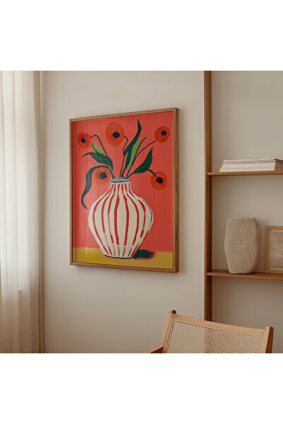 Tuba Decor Tablo dintr-o singură bucată cu rame din lemn pentru sufragerie, sufragerie, bucătărie