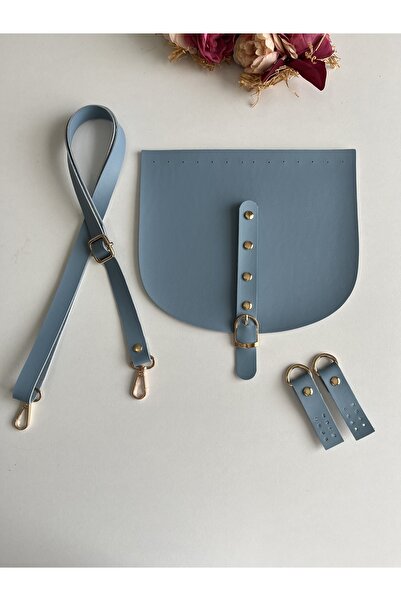 zg hobi aksesuar مجموعة غطاء وحزام ومشبك لحقائب التريكو - طقم حقائب تريكو