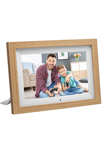 VALA Ramă foto digitală, VALA® Digital WOOD, LCD IPS de 10,1 inci, rezoluție 1280x800, 16:9, card SD, USB