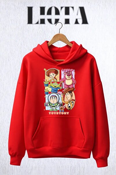 Vordevia Toy Story Printed Oversize Cotton 3 Thread Sweatshirt