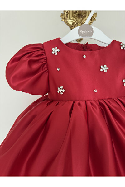 SPRINCO Children's Red Stone Dress