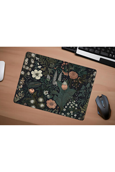 urzuva Dark Bloom 40x30 3mm Gaming Oyuncu Mouse Pad, Gaming mousepad, Masa Matı