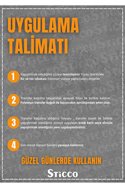 Sticco Çok Güzelsin Kalp Güneşlik Ayna Yazısı Araba-Motosiklet Cam Etiket Sticker 7,9x1,9 cm