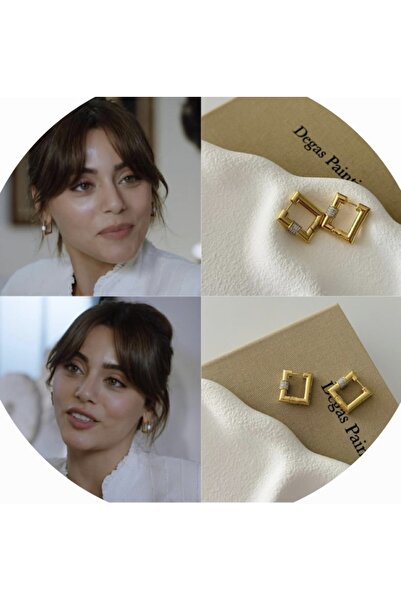 Dionme Doğa (kızılcık serbeti ) taş detay küpe