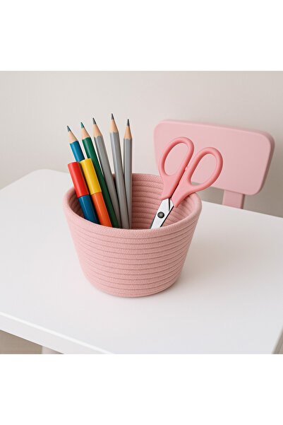ÖRGÜM Suport pentru stilouri Coș organizator decorativ pentru birou 12x10 Cm