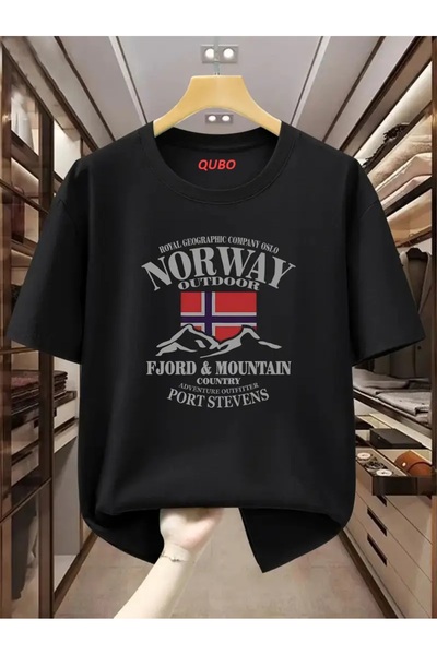 qubo sportswear & company Κοντομάνικο βαμβακερό μπλουζάκι oversize με στρογγυ...