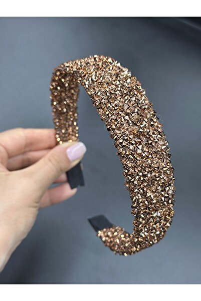 Hayals Rose Gold Kristal Taşlı Taç