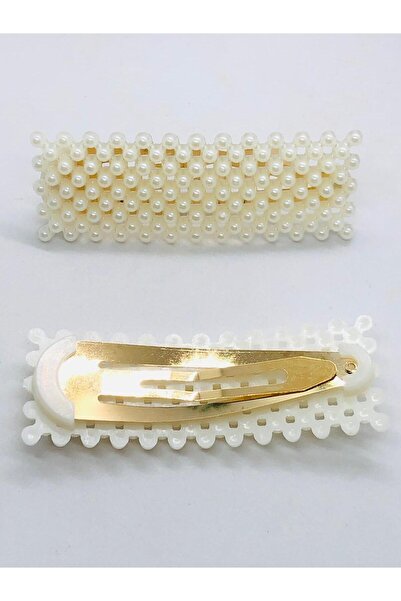 İnDerin Pearl Hair Clip Snap Fastener 2 Pieces