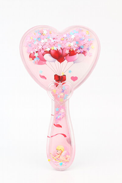 MakeWell Pieptene pentru copii în formă de inimă cu design inimă, fluture, no...