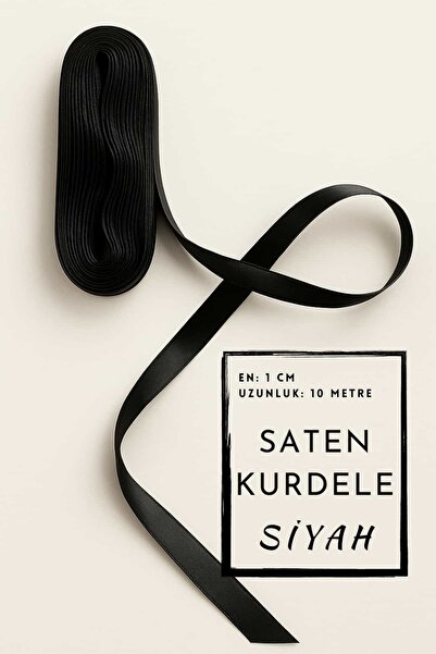 Dantelux Panglică din satin - Panglică pentru decorare - Panglică Bohça 10 metri