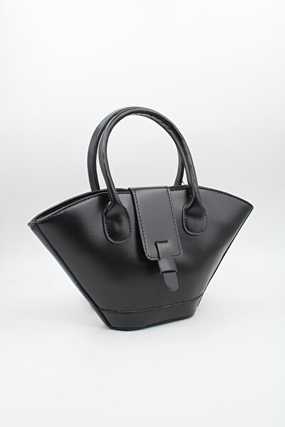 LASSO Geantă de mână și de umăr neagră pentru femei, cu fermoar și închidere ...