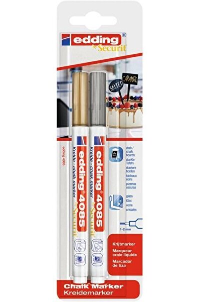 Edding Cam Kalemi 2'li Blister Altın&gümüş (e4085)