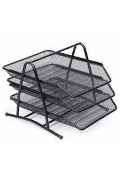 Rubenis Document Rack Wire 3-Piece Black