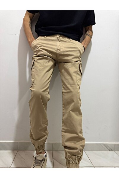 Lost Trend Kargo Baggy Yan Cepli Lastikli Paça Pantolon
