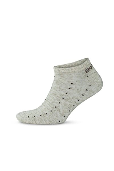 eleganzo 4-Piece Natural Linen Pre-Washed Patterned Sports Booties Women's Men's Ankle Length Socks 2184