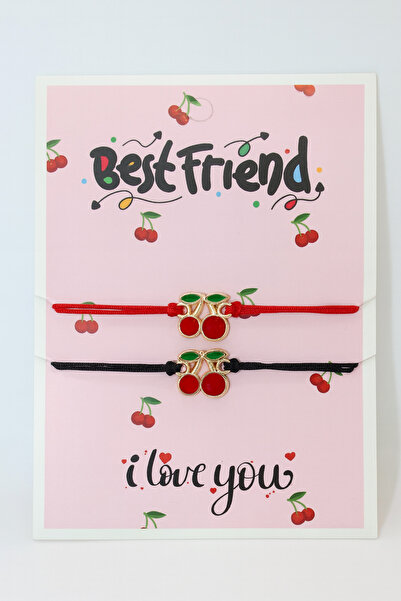 MakeWell Batman Hello Kity Tom ve Jerry Kiraz Tasarımlı İpli Çocuk Bileklik