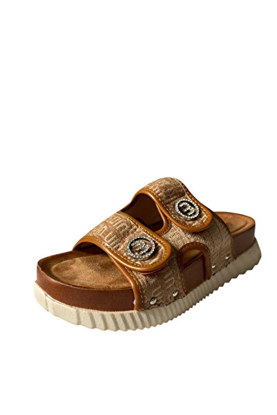 Guja 25Y178 KADIN KALIN TABAN ORTOPEDİ TERLİK CAMEL
