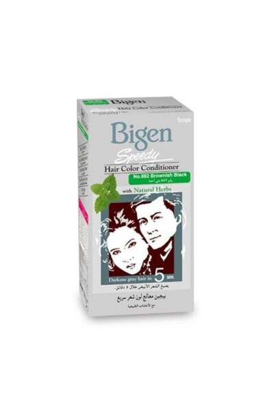 BİGEN Speedy Hair Cream Dye - Fast Black Brown Color 882