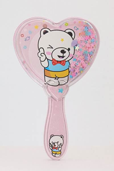 MakeWell Pieptene pentru copii în formă de inimă cu design inimă, fluture, no...