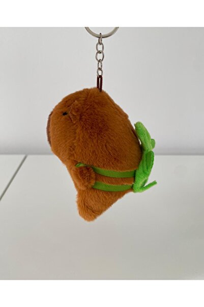 Ahves Breloc de pluș Capibara sau țestoasă în mișcare, ornament pentru geanta...