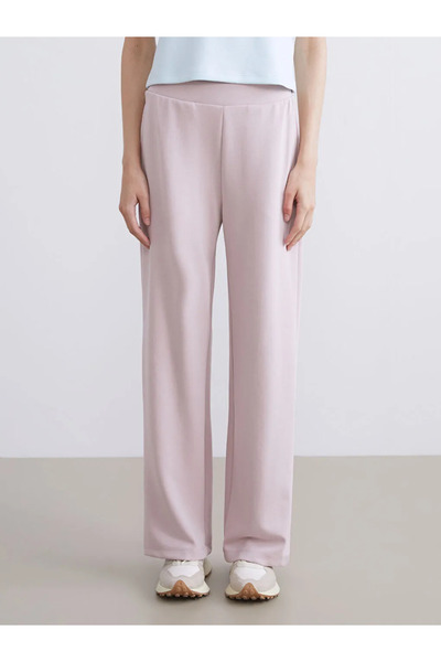 LC Waikiki LCW Vision Lila Beli Lastikli Modal Karışımlı Kadın Eşofman Altı