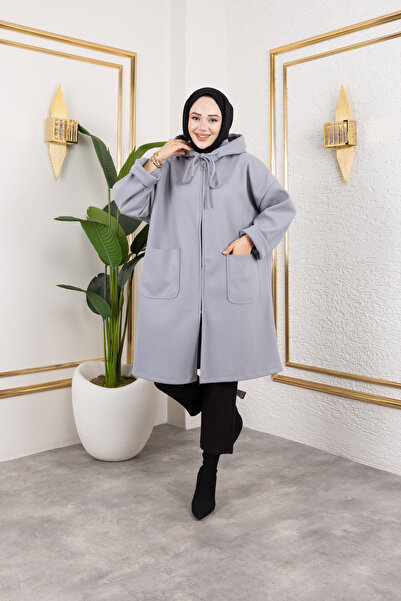 ensade Τσάντα με κουκούλα Oversize χωρίς επένδυση Χειμερινό μπουφάν με φερμουάρ