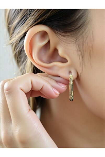 JUVENICAN Xuping Taşlı Halka Küpe 02