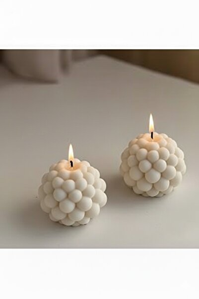 Hane216 Dekoratif Top Bubble Mum 2 Adet