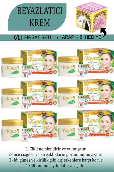 WAAW GOOD DREAMKanzaLİFE Beyazlatıcı Krem Sabun Ve Serum Seti 3'lü Set ( 6 KU...