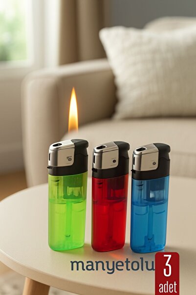 Transformacion 3’lü Manyetolu Çakmak Seti – Renkli Şeffaf Gövde | Güvenli ve Uzun Ömürlü Kullanım 714401