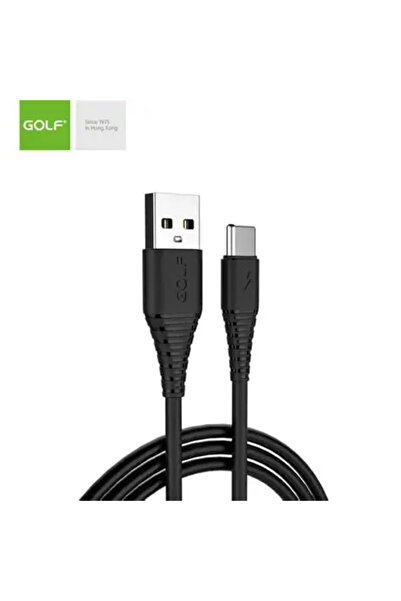 Golf Cablu USB la USB tip C 1m Flying Fish Fast Cable 3A negru GC-64t