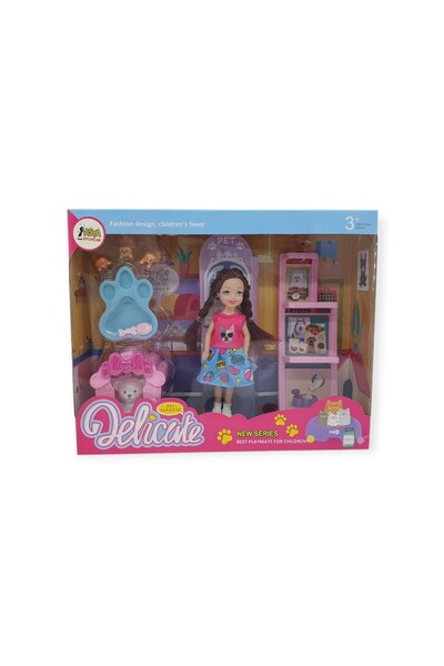 Ethab Ticaret Pet Shop - Dog Grooming Center Play Set - A8-14 - Blonde