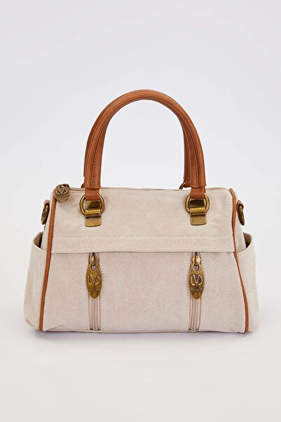 Levidor Quality Canvas Fabric Long Strap Medium Size Women's Hand and Shoulder Bag 930386