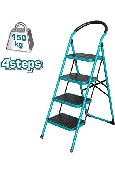 TOTAL Metal Step Ladder 4 Steps