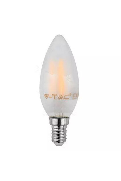 OEM LED filament bulb E14 4W 6400K cool white matte glass V-TAC