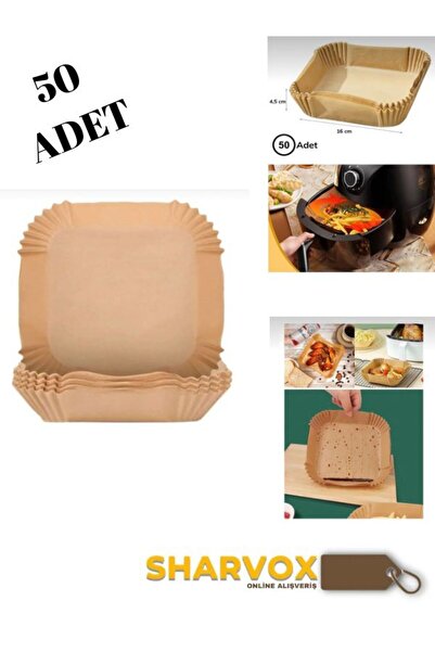 Sharvox 50 قطعة من ورق الخبز للقلاية الهوائية والفرن - ورق القلاية الهوائية