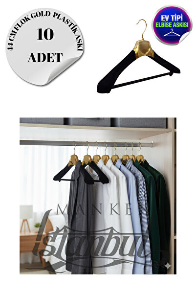 Manken İstanbul 10 ШТ. Домашній тип 44 см Покриття Пластиковий вішак для підж...
