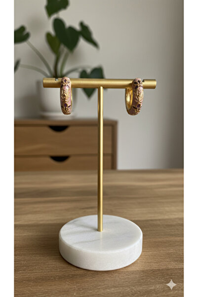 MEEB BİJUTERY أقراط مينا على شكل زهرة وديزي