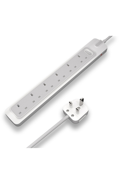 RAFEED Power Extensions 3 Meter 6 Sockets 230 V 13 A UK Type 2990W