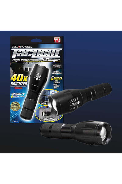 Others Bell + Howell Taclight 1307 High-Powered Tactical Flashlight - Ultra Bright, Durable, Water-Resistan