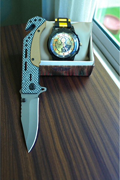 MERTCAN KNİFE 2li set oto çakı ithal çakı erkek kol saati outdoor av ve kamp ...