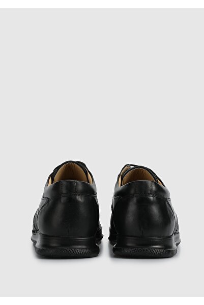 Eclipse أحذية رجالية جلدية سوداء