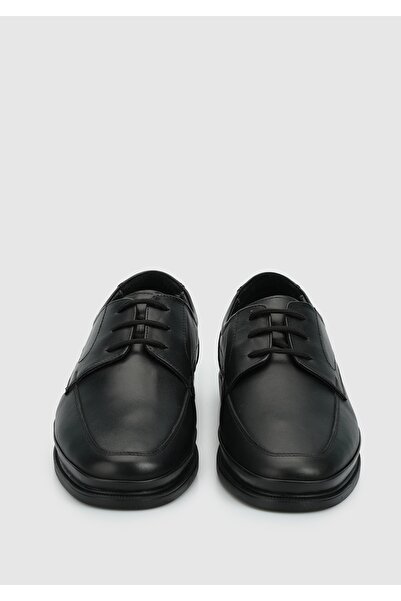 Eclipse Μαύρα Δερμάτινα Ανδρικά Παπούτσια