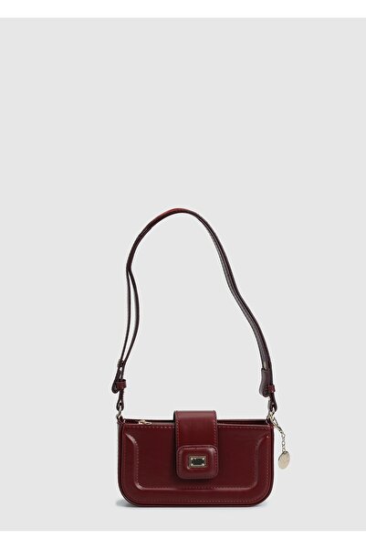 Provoq حقيبة كروس نسائية باللون الأحمر الكلاريت