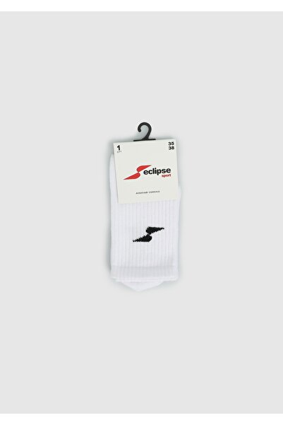 Eclipse Sport White Es002 White Tennis Single Socks