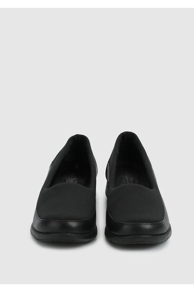 Eclipse Black Leather Women's Shoes