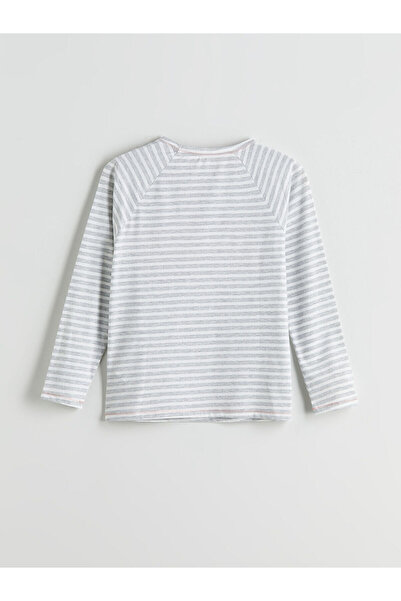 LC Waikiki Lcw Dream Crew Neck Striped Women's Pajama Top