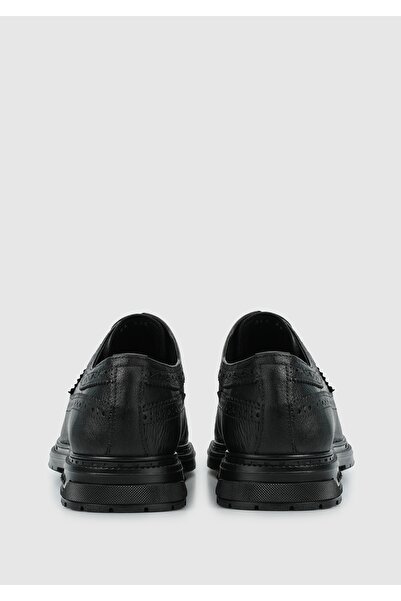 Eclipse Black Leather Men's Shoes