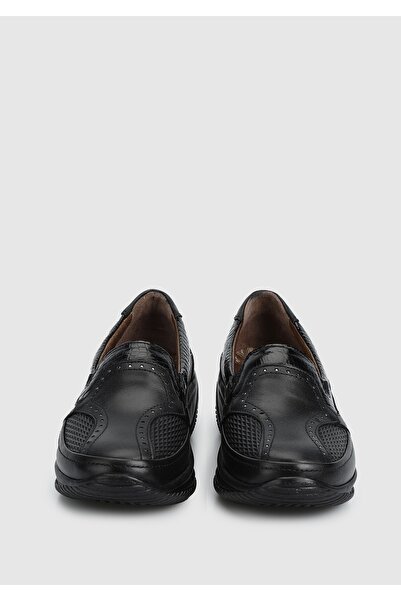 Eclipse Siyah Deri Kadın Ayakkabı